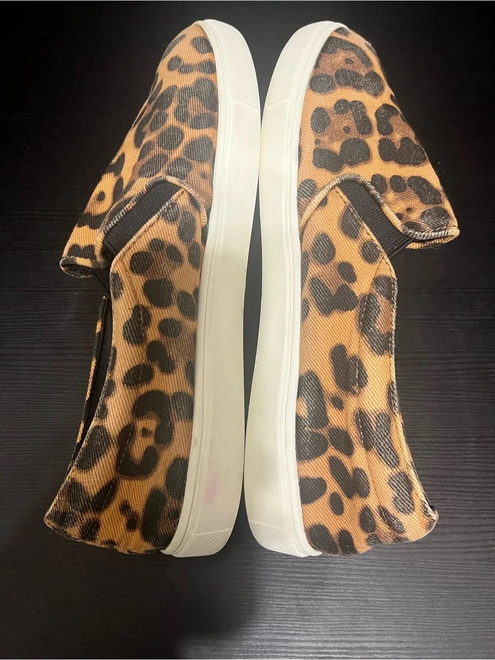 A New Day Women's Leopard Print Slip-On Fashion Sneakers Size 9W